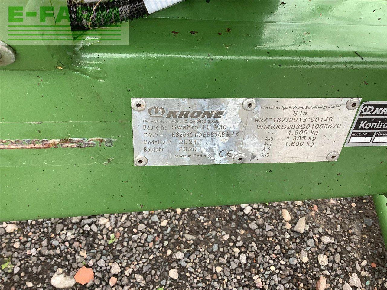 Krone SWADRO TC930 - Hövändare: bild 3 Krone SWADRO TC930 - Hövändare: bild 3