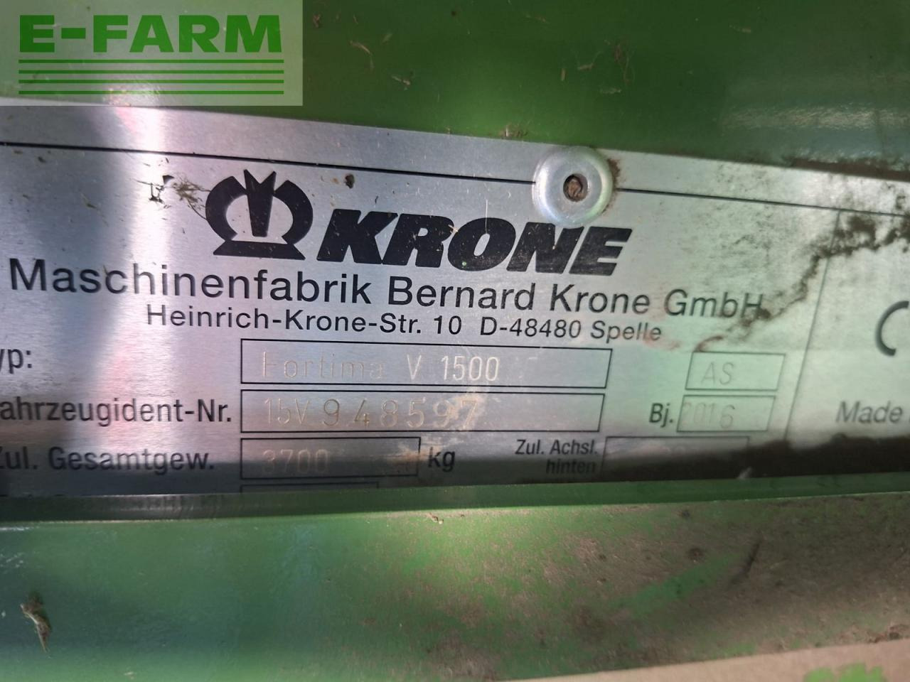 Krone fortima v 1500 mc - Fyrkantspress: bild 4 Krone fortima v 1500 mc - Fyrkantspress: bild 4