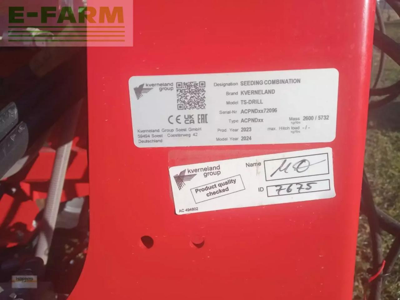 Kverneland tsdrill - Såmaskin: bild 5 Kverneland tsdrill - Såmaskin: bild 5
