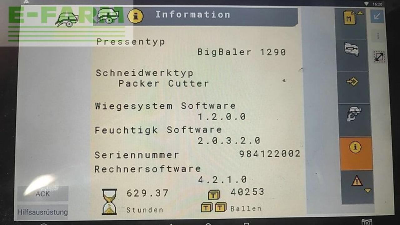 Fyrkantspress New Holland bb 1290 r: bild 14