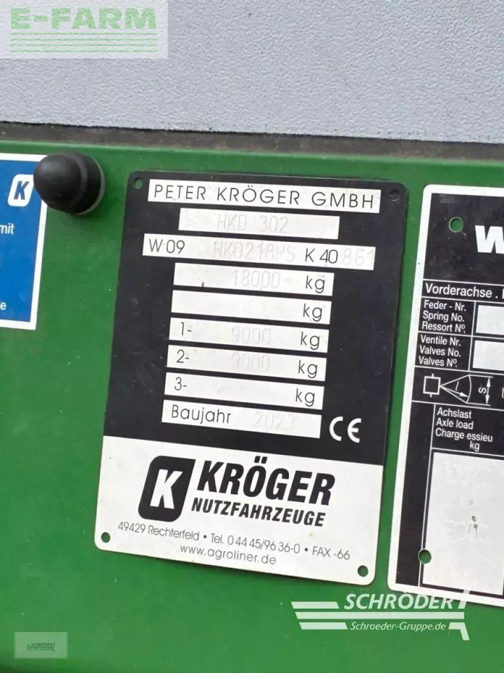 Kröger hkd 302 | seitenbordwände als portal - Övrig maskin: bild 2 Kröger hkd 302 | seitenbordwände als portal - Övrig maskin: bild 2