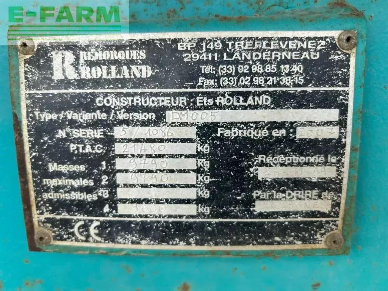 Tippvagn för lantbruk Rolland 20-30: bild 7