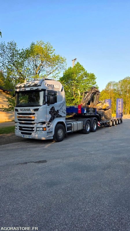 CAMION TRACTEUR 6X4 SCANIA R730 V8 2014 440 000 KM PTRA 150T + PORTE ENGINS FAYM - Dragbil: bild 1 CAMION TRACTEUR 6X4 SCANIA R730 V8 2014 440 000 KM PTRA 150T + PORTE ENGINS FAYM - Dragbil: bild 1
