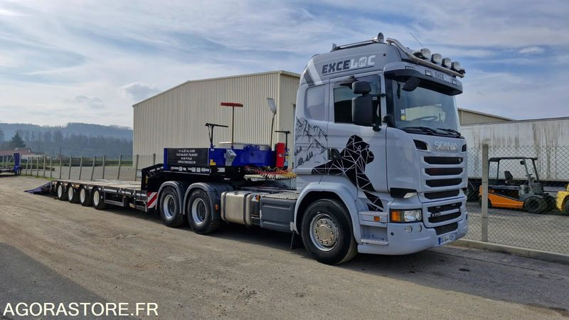 CAMION TRACTEUR 6X4 SCANIA R730 V8 2014 440 000 KM PTRA 150T + PORTE ENGINS FAYM - Dragbil: bild 2 CAMION TRACTEUR 6X4 SCANIA R730 V8 2014 440 000 KM PTRA 150T + PORTE ENGINS FAYM - Dragbil: bild 2