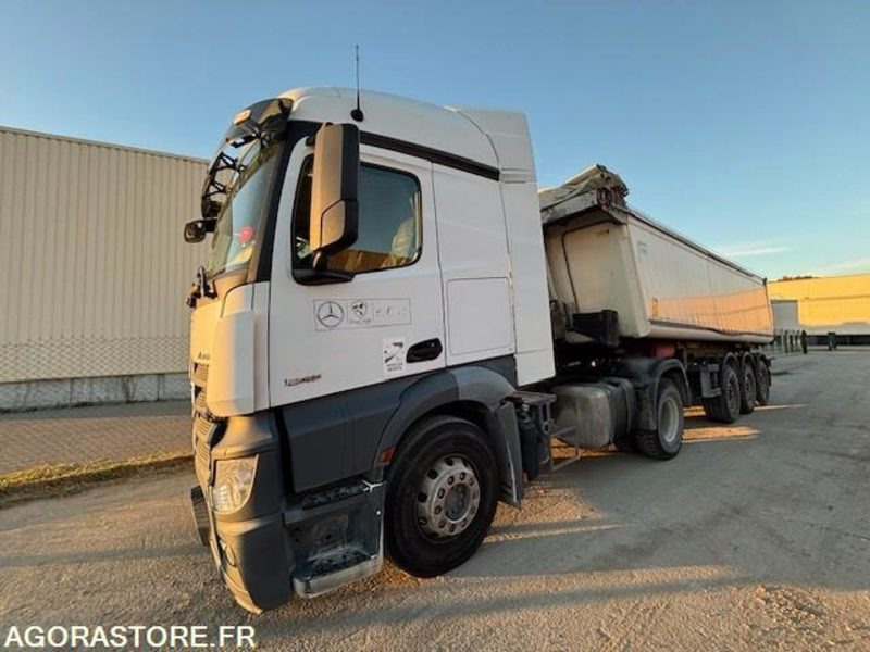 TRACTEUR 4X2 MERCEDES ACTROS 1845 2018 385 000 KM + BENNE ALUMINIUM SHMITZ 2016 - Dragbil: bild 3 TRACTEUR 4X2 MERCEDES ACTROS 1845 2018 385 000 KM + BENNE ALUMINIUM SHMITZ 2016 - Dragbil: bild 3