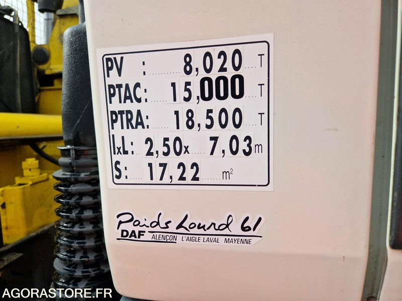Lastbil Porteur tribenne grue Daf LF55 220 -227727-2006 - BQ086KY: bild 16 Lastbil Porteur tribenne grue Daf LF55 220 -227727-2006 - BQ086KY: bild 16