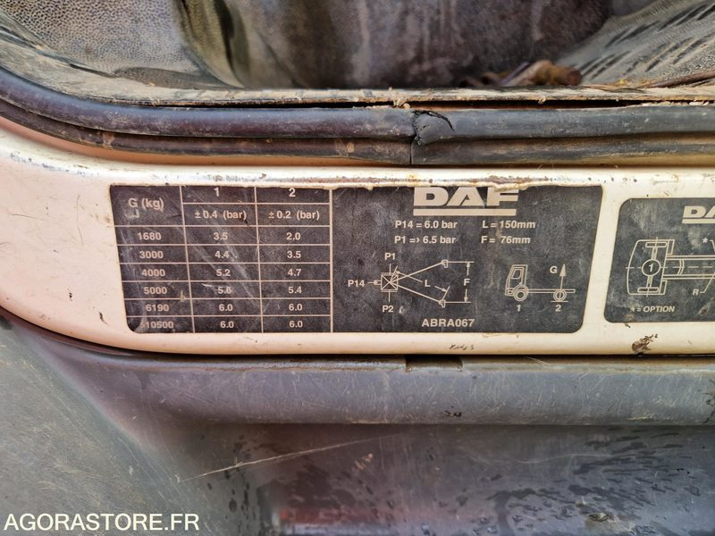 Lastbil Porteur tribenne grue Daf LF55 220 -227727-2006 - BQ086KY: bild 17 Lastbil Porteur tribenne grue Daf LF55 220 -227727-2006 - BQ086KY: bild 17