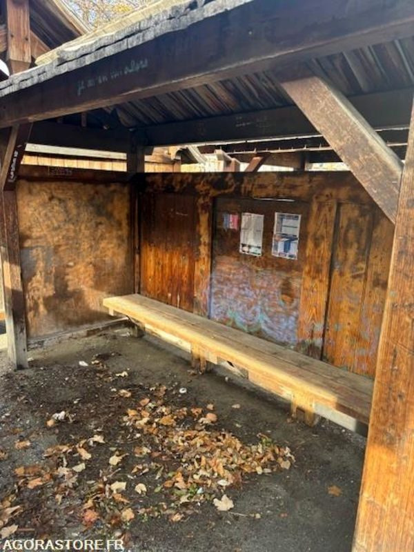 Lot de 2 abris bus bois - Övrig maskin: bild 4 Lot de 2 abris bus bois - Övrig maskin: bild 4