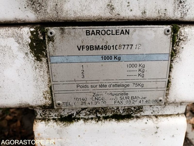 Remorque Hydrocureuse BAROCLEAN - Verktyg/ Utrustning: bild 4 Remorque Hydrocureuse BAROCLEAN - Verktyg/ Utrustning: bild 4