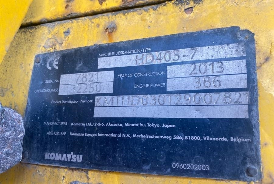 Komatsu HD405-7 - Terränggående truck: bild 3 Komatsu HD405-7 - Terränggående truck: bild 3