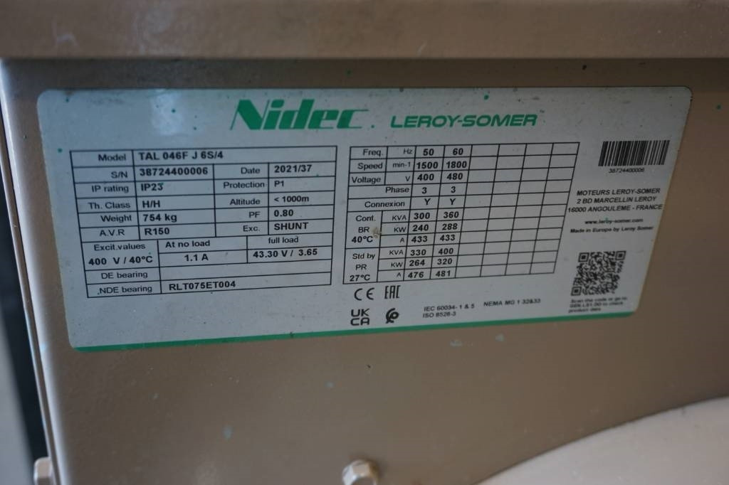 Nidec TAL046F Generator - Elgenerator: bild 5 Nidec TAL046F Generator - Elgenerator: bild 5