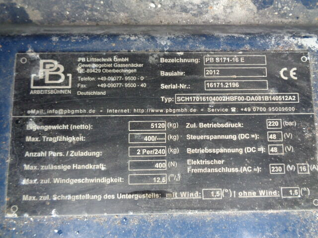 Diversen S171-16 PB S171-16 - Saxlift: bild 5 Diversen S171-16 PB S171-16 - Saxlift: bild 5