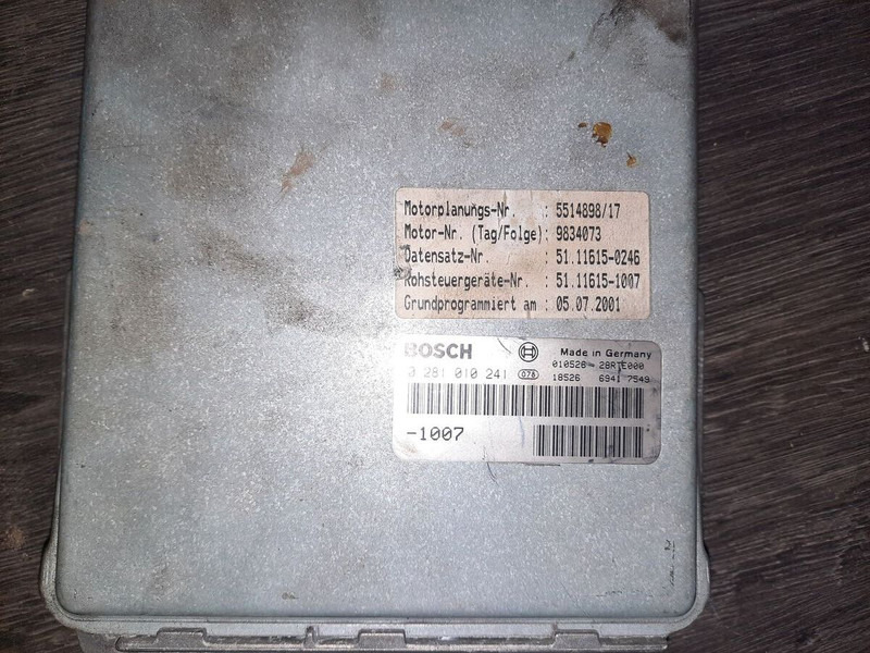 MAN BOSCH 0281001521. 0261200173 \ 020600009 - Kontrollenhet: bild 5 MAN BOSCH 0281001521. 0261200173 \ 020600009 - Kontrollenhet: bild 5