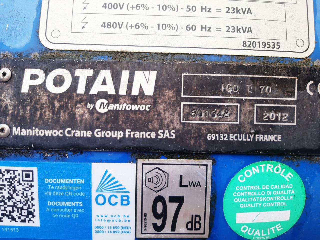 Potain IGO T70A - Självresande tornkran: bild 3 Potain IGO T70A - Självresande tornkran: bild 3