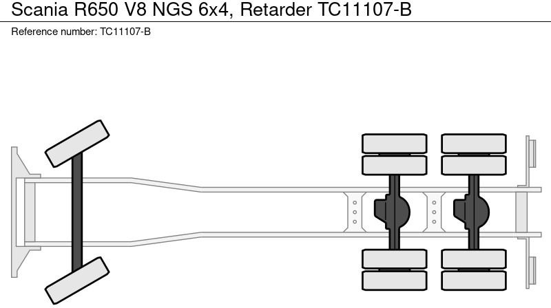 Scania R650 V8 NGS 6x4, Retarder - Chassi lastbil: bild 3 Scania R650 V8 NGS 6x4, Retarder - Chassi lastbil: bild 3