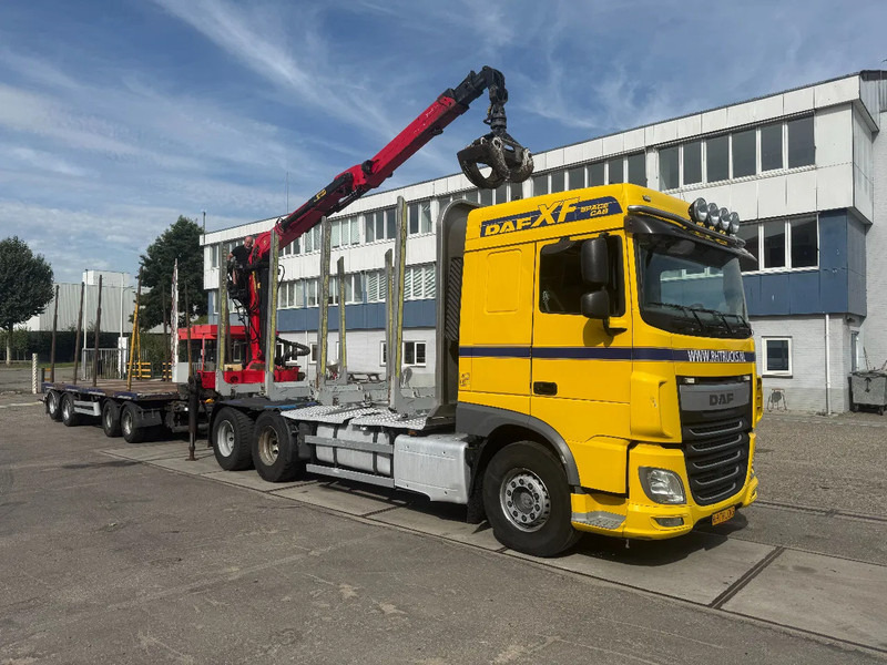 DAF XF 510 6X4 EURO 6 PALFINGER Q150Z + GRIJPER + KELBERG HANGER INTARDER - Flakbil, Kranbil: bild 3 DAF XF 510 6X4 EURO 6 PALFINGER Q150Z + GRIJPER + KELBERG HANGER INTARDER - Flakbil, Kranbil: bild 3