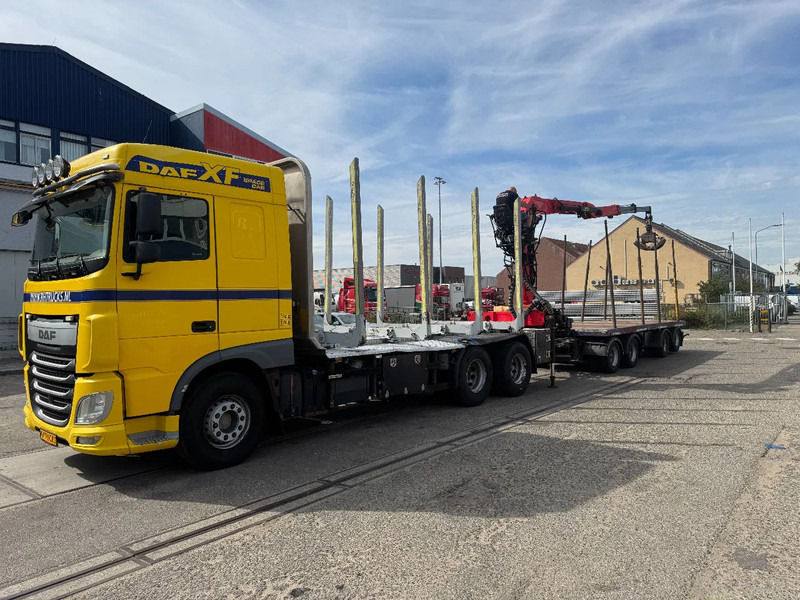 DAF XF 510 6X4 EURO 6 PALFINGER Q150Z + GRIJPER + KELBERG HANGER INTARDER - Flakbil, Kranbil: bild 1 DAF XF 510 6X4 EURO 6 PALFINGER Q150Z + GRIJPER + KELBERG HANGER INTARDER - Flakbil, Kranbil: bild 1