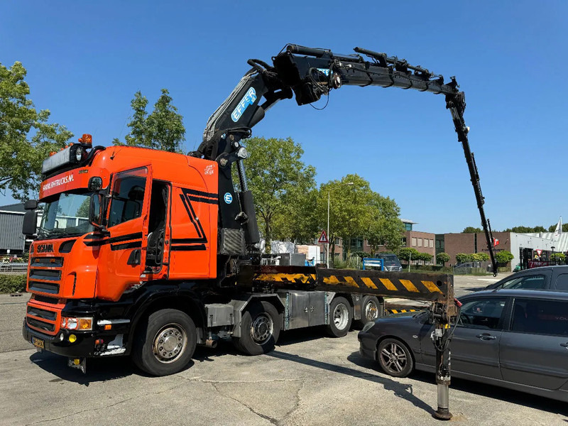 Scania R560 V8 8X2 + EFFER CRANE 1550 6S + FLYJIP 6XHYDR + REMOTE + WINCH - Dragbil: bild 1 Scania R560 V8 8X2 + EFFER CRANE 1550 6S + FLYJIP 6XHYDR + REMOTE + WINCH - Dragbil: bild 1