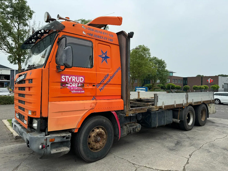 Scania R143-500 V8 6X4 + MANUAL GEARBOX - Flakbil: bild 1 Scania R143-500 V8 6X4 + MANUAL GEARBOX - Flakbil: bild 1