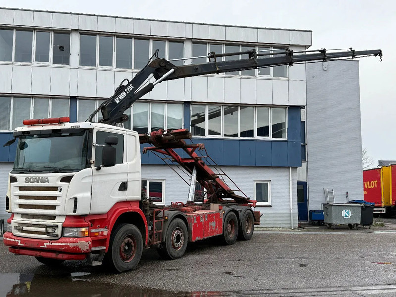 Scania R500 V8 8X4 + HIAB 220-5 + REMOTE + CABLELIFT - FULL STEEL SUSP. MANUAL GEAR. BIG AXLES - Kranbil: bild 2 Scania R500 V8 8X4 + HIAB 220-5 + REMOTE + CABLELIFT - FULL STEEL SUSP. MANUAL GEAR. BIG AXLES - Kranbil: bild 2