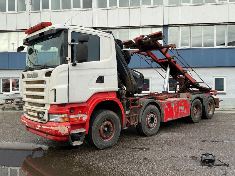 Scania R500 V8 8X4 + HIAB 220-5 + REMOTE + CABLELIFT - FULL STEEL SUSP. MANUAL GEAR. BIG AXLES - Kranbil: bild 4 Scania R500 V8 8X4 + HIAB 220-5 + REMOTE + CABLELIFT - FULL STEEL SUSP. MANUAL GEAR. BIG AXLES - Kranbil: bild 4