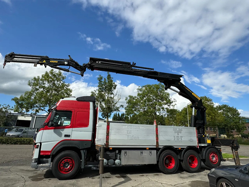 Volvo FMX 460 8X4 PALFINGER PK53002 + FLY JIP AN REMOTE CONTROLE, LAST AXEL STEERING - Flakbil, Kranbil: bild 1 Volvo FMX 460 8X4 PALFINGER PK53002 + FLY JIP AN REMOTE CONTROLE, LAST AXEL STEERING - Flakbil, Kranbil: bild 1