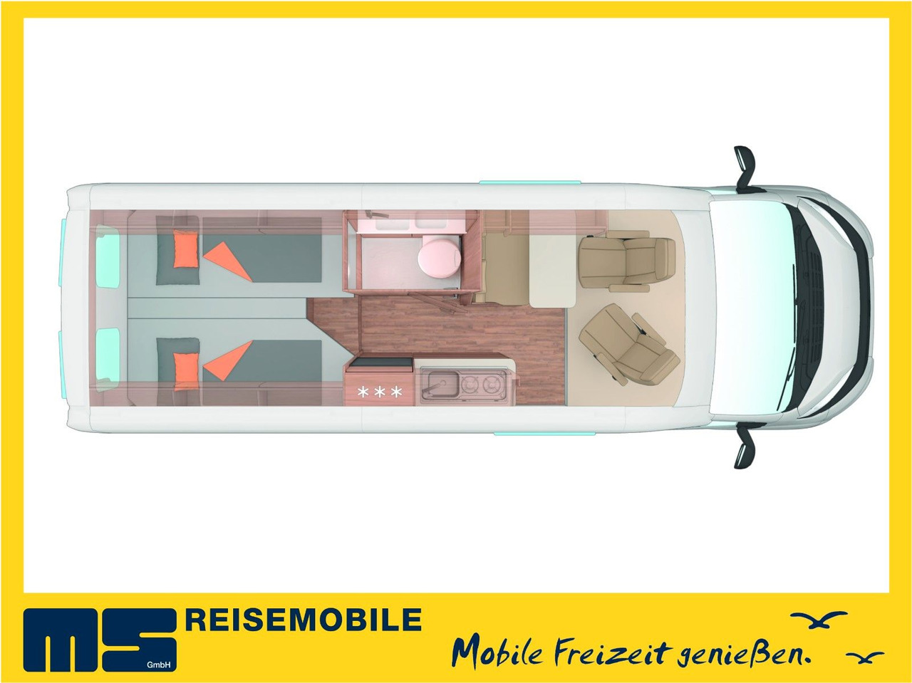 Weinsberg CARABUS 630 ME-EDITION FIRE /-2026-/EINZELBETTEN - Campingbil: bild 2 Weinsberg CARABUS 630 ME-EDITION FIRE /-2026-/EINZELBETTEN - Campingbil: bild 2