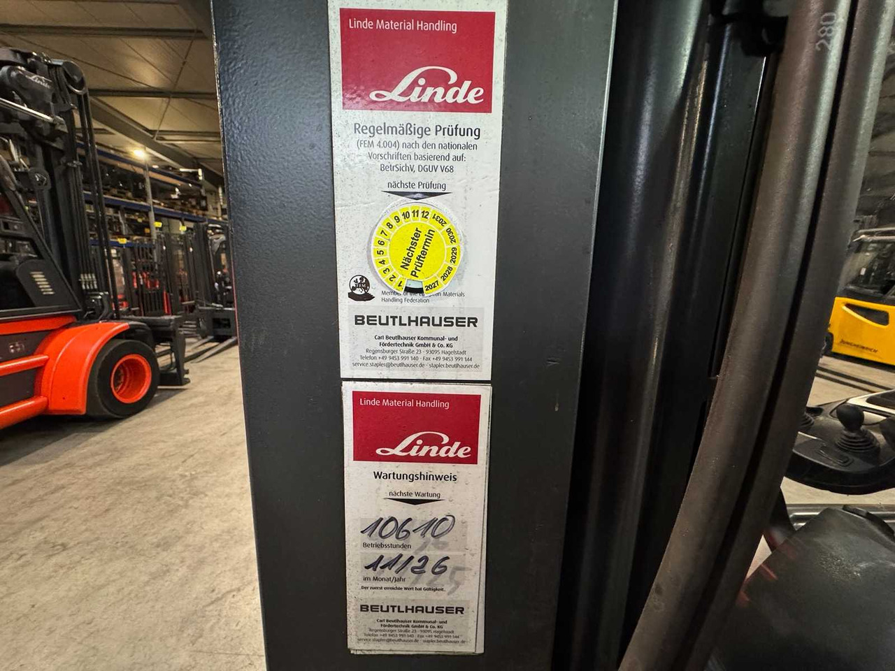 Motviktstruck 2020 SERVICE + UVV 11/2026 LINDE E16L 1,600KG 3RD + 4TH VALVE DUPLEX FREE LIFT ELECTRIC FORKLIFT 9,602 HOURS: bild 23