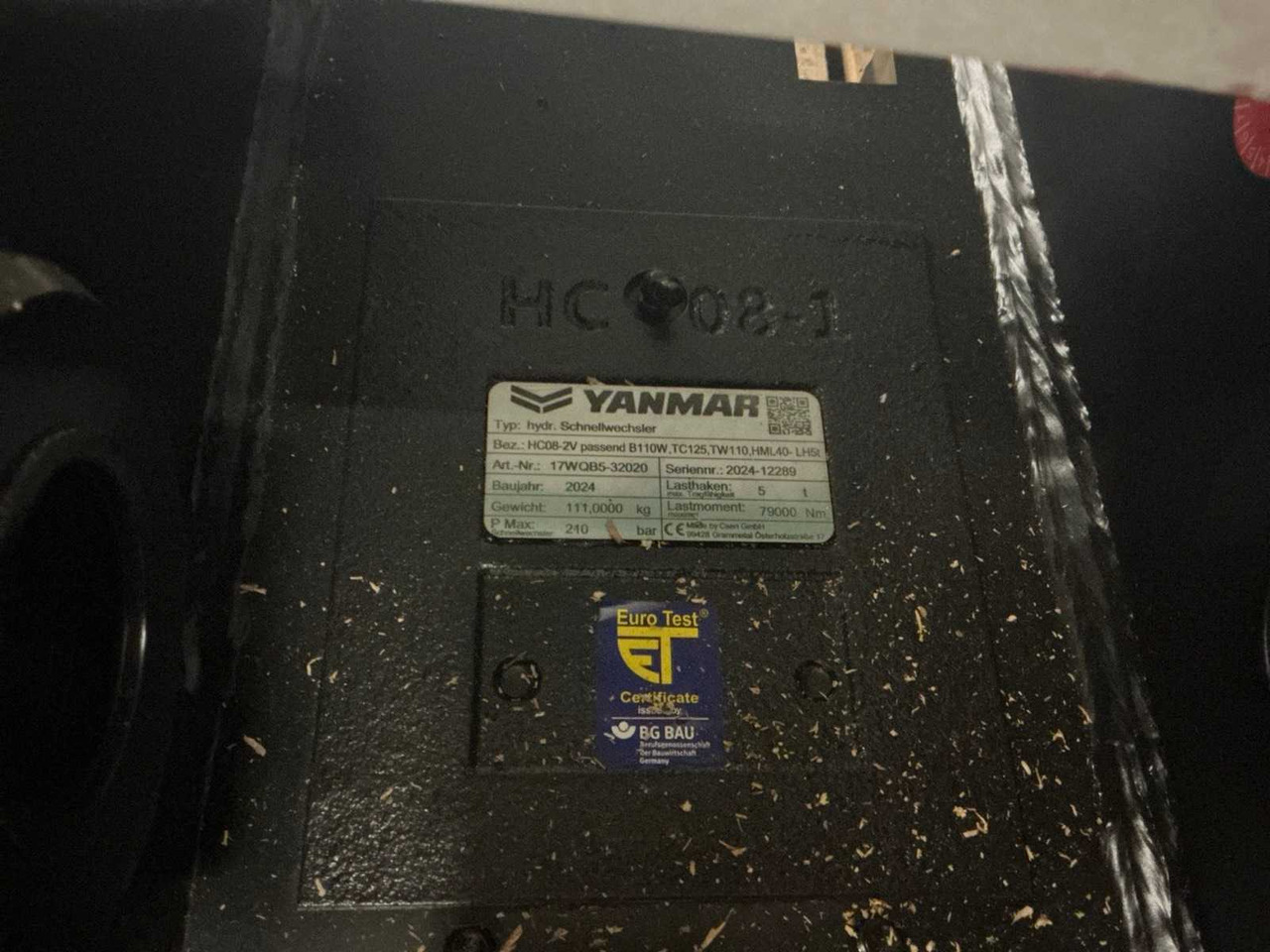 2024 YANMAR QUICK COUPLER, HYDR. - Hjullastare: bild 5 2024 YANMAR QUICK COUPLER, HYDR. - Hjullastare: bild 5