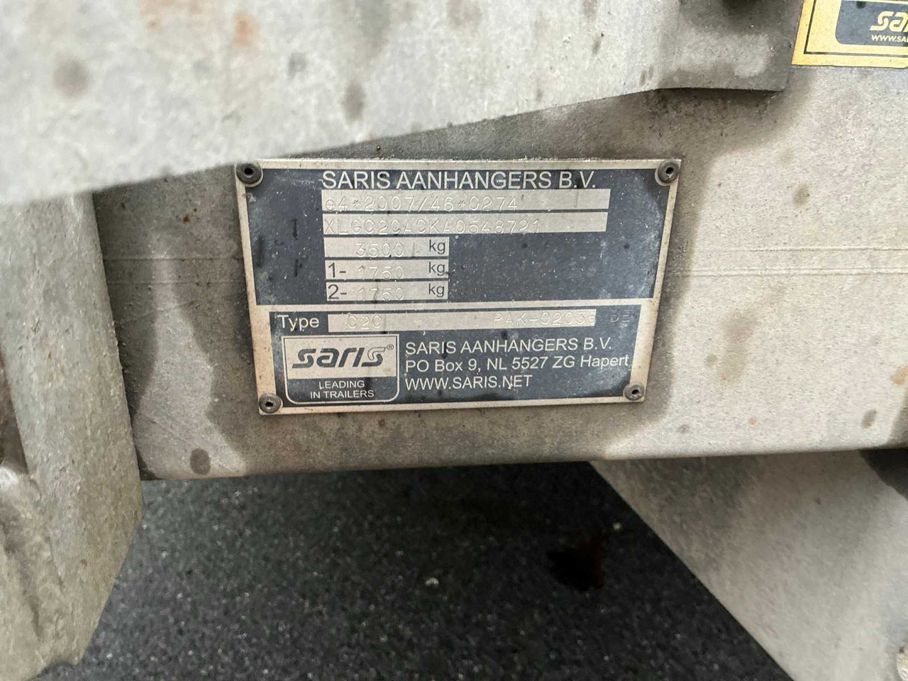 SARIS 020 TIPPER TRAILER - Släp: bild 5 SARIS 020 TIPPER TRAILER - Släp: bild 5