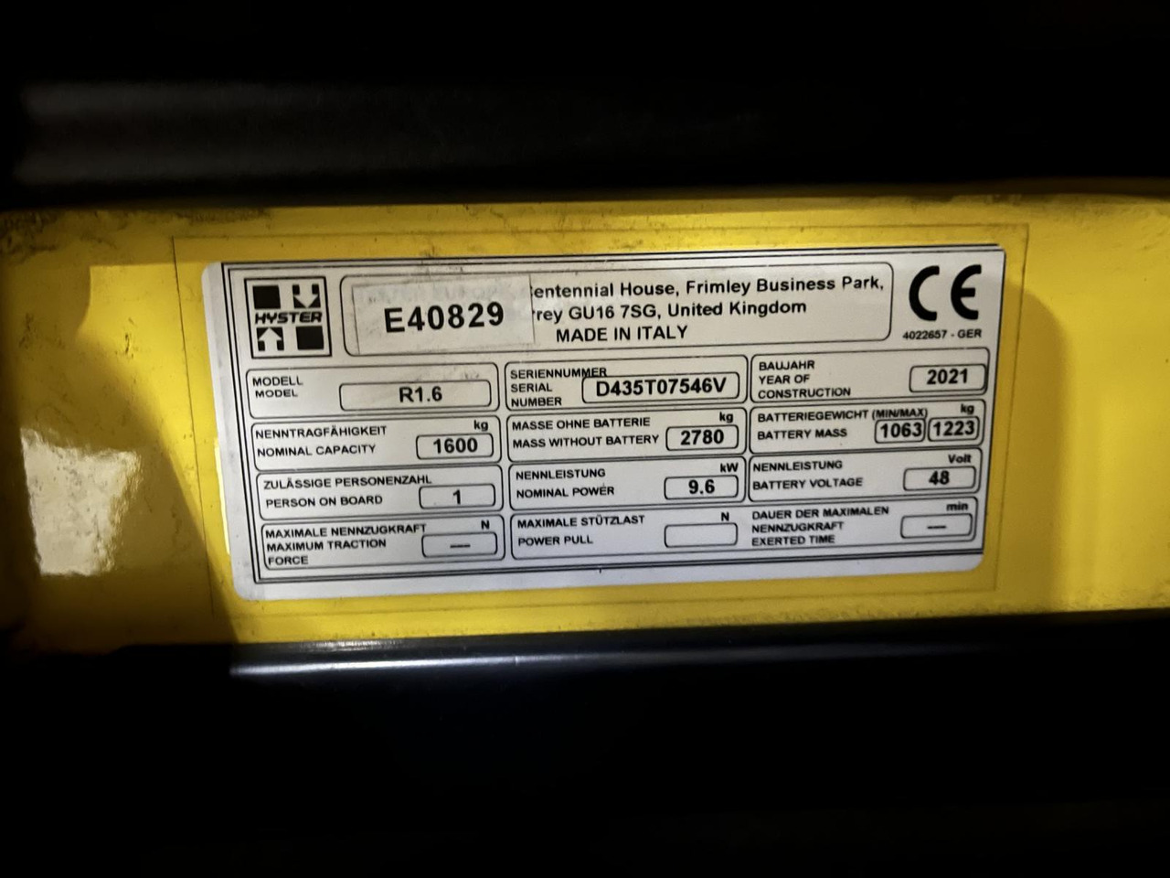 Hyster R1.6 - Skjutstativtruck: bild 4 Hyster R1.6 - Skjutstativtruck: bild 4