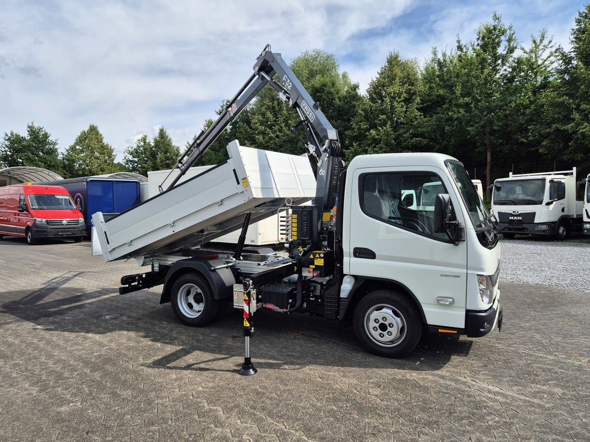 FUSO 3S15 Kipper mit Ladekran Funk 3x hydr. Kran - Transportbil med tippflak: bild 3 FUSO 3S15 Kipper mit Ladekran Funk 3x hydr. Kran - Transportbil med tippflak: bild 3
