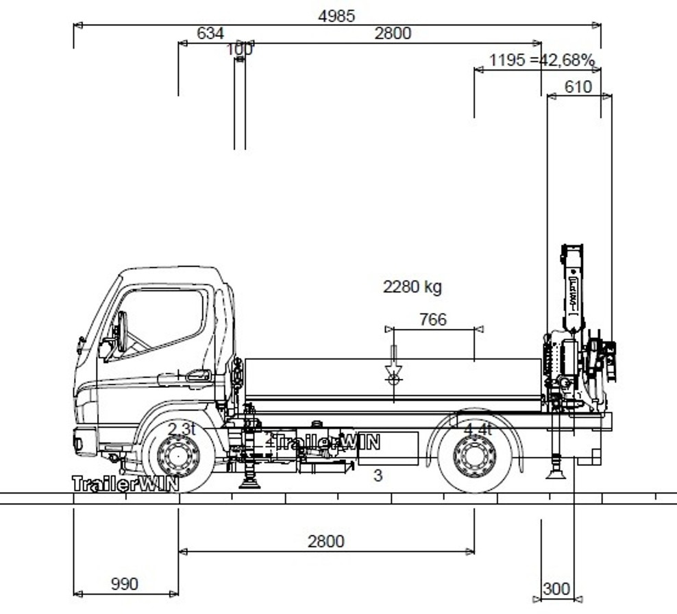 FUSO 6S15 Pritsche 2.8m Heckkran 4xhydr+1xman. Funk! - Transportbil med flak: bild 1 FUSO 6S15 Pritsche 2.8m Heckkran 4xhydr+1xman. Funk! - Transportbil med flak: bild 1