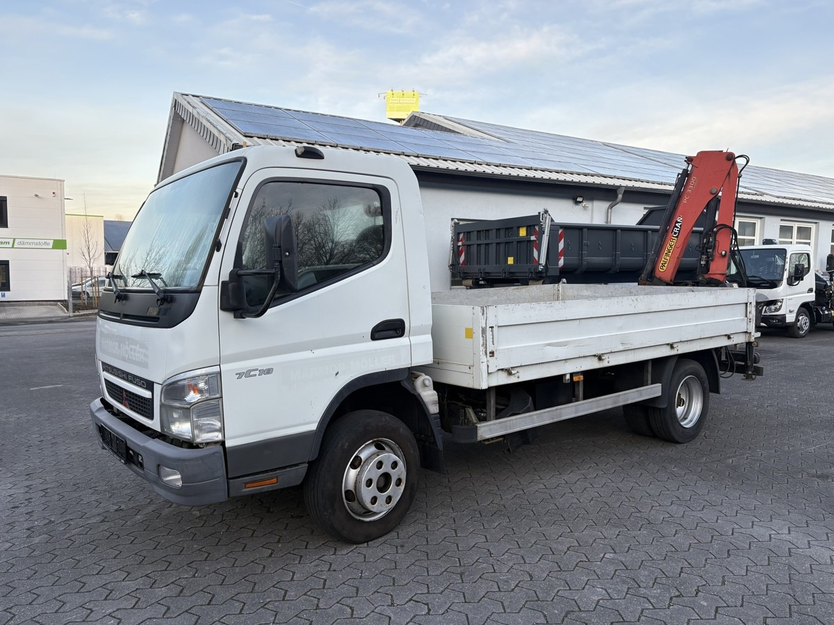 FUSO FUSO 7C18 Canter Pritsche 3.8m Kran 2x hydr. - Transportbil med flak: bild 2 FUSO FUSO 7C18 Canter Pritsche 3.8m Kran 2x hydr. - Transportbil med flak: bild 2
