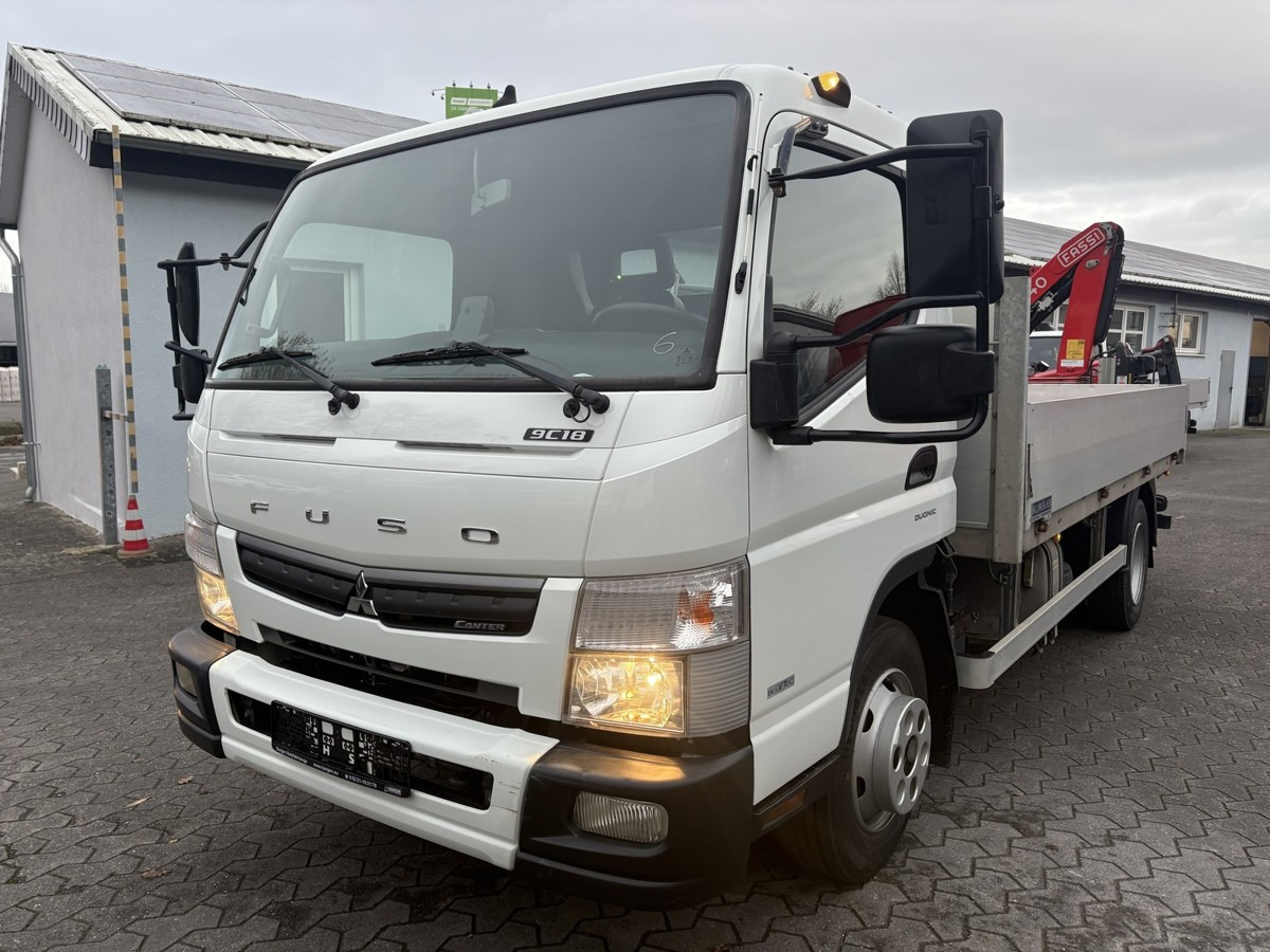 FUSO FUSO 9C18 Canter Pritsche 3.8m Kran 2x hydr. - Transportbil med flak: bild 2 FUSO FUSO 9C18 Canter Pritsche 3.8m Kran 2x hydr. - Transportbil med flak: bild 2
