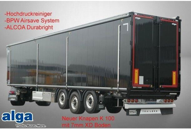 Knapen Trailers K 100, 7mm XD Boden, ALCOA Durabright, 2x Lift - Skåp semitrailer: bild 1 Knapen Trailers K 100, 7mm XD Boden, ALCOA Durabright, 2x Lift - Skåp semitrailer: bild 1