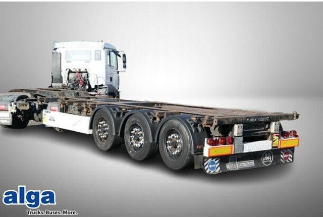 Krone SD, Container-Chassis, Heckausschub, Luft-Lift - Låg lastare semitrailer: bild 1 Krone SD, Container-Chassis, Heckausschub, Luft-Lift - Låg lastare semitrailer: bild 1
