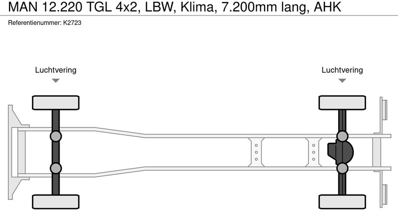 Kapellbil MAN 12.220 TGL 4x2, LBW, Klima, 7.200mm lang, AHK: bild 19