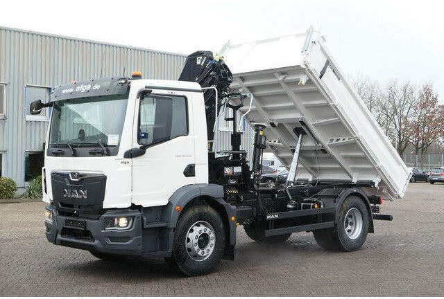 MAN 18.320 TGM BB, Kran Hiab X-Hiduo 138, Funk, AHK - Tippbil lastbil: bild 4 MAN 18.320 TGM BB, Kran Hiab X-Hiduo 138, Funk, AHK - Tippbil lastbil: bild 4