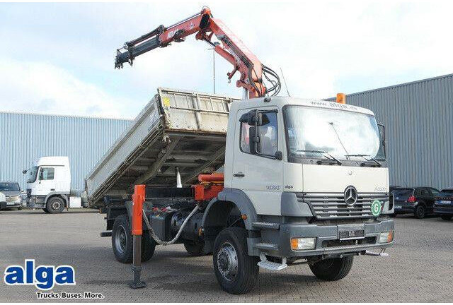 Mercedes-Benz 1828 Atego 4x4, Atlas AK 105.1, Funk, Hydr., AHK - Tippbil lastbil: bild 1 Mercedes-Benz 1828 Atego 4x4, Atlas AK 105.1, Funk, Hydr., AHK - Tippbil lastbil: bild 1