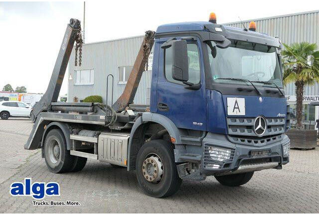 Mercedes-Benz 1832 K Arocs 4x2, Hiab SLT 140, teleskop., Klima - Lastbil med kabelsystem: bild 1 Mercedes-Benz 1832 K Arocs 4x2, Hiab SLT 140, teleskop., Klima - Lastbil med kabelsystem: bild 1