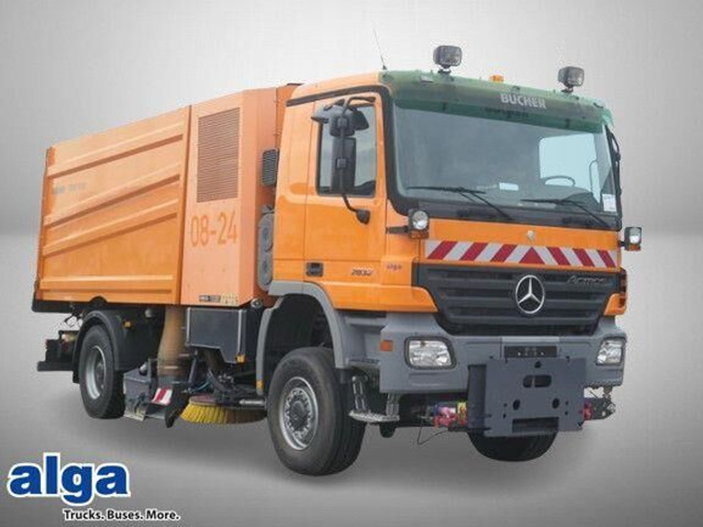 Mercedes-Benz 2032 A Actros 4x4, Bucher STKF 9500, Airport, AC - Sopmaskin: bild 1 Mercedes-Benz 2032 A Actros 4x4, Bucher STKF 9500, Airport, AC - Sopmaskin: bild 1