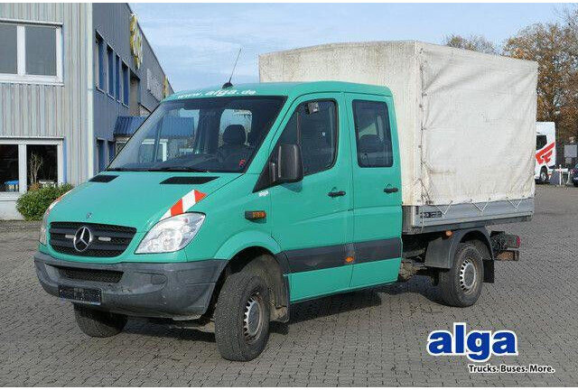 Mercedes-Benz 300-serie 313 CDI DOKA Sprinter 4x4, Allrad, AHK, 6 Sitze - Transportbil med flak, Dubbelhytt transportbil: bild 1 Mercedes-Benz 300-serie 313 CDI DOKA Sprinter 4x4, Allrad, AHK, 6 Sitze - Transportbil med flak, Dubbelhytt transportbil: bild 1