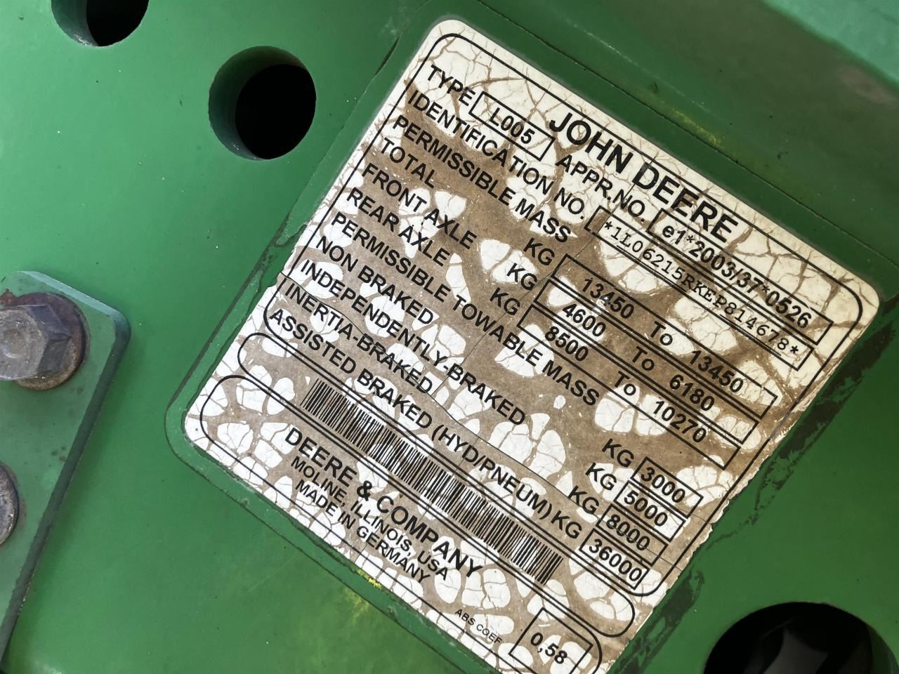 Traktor John Deere 6215R: bild 14 Traktor John Deere 6215R: bild 14