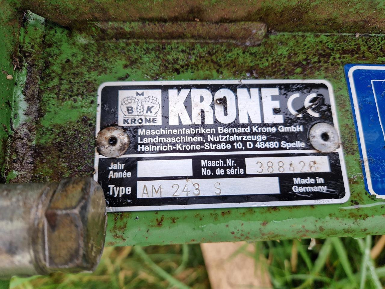 Krone AM 243S - Slåttermaskin: bild 5 Krone AM 243S - Slåttermaskin: bild 5