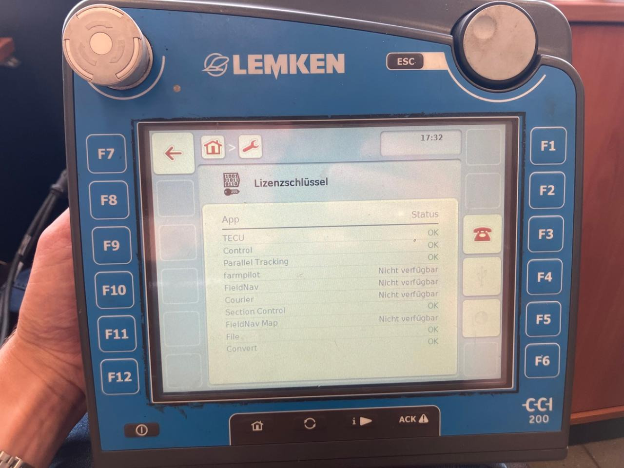 Lemken CCI200 - Navigationssystem för Lantbruksmaskiner: bild 5 Lemken CCI200 - Navigationssystem för Lantbruksmaskiner: bild 5
