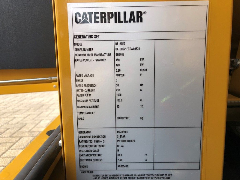 Caterpillar C7.1 150 kVA Supersilent generatorset - Elgenerator: bild 4 Caterpillar C7.1 150 kVA Supersilent generatorset - Elgenerator: bild 4