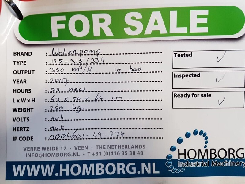 Chaud-Froid-Industrie KSB 125-315 / 334 Waterpomp 350 m3 / h 10 Bar Ex emergency - Vattenpump: bild 4 Chaud-Froid-Industrie KSB 125-315 / 334 Waterpomp 350 m3 / h 10 Bar Ex emergency - Vattenpump: bild 4