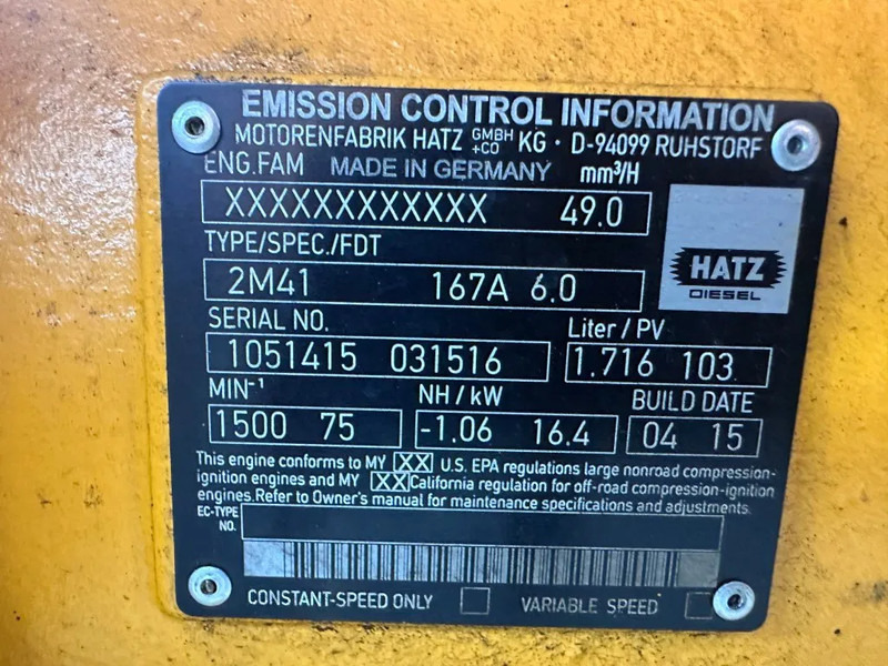 Hatz 2M41 15 kVA generatorset - Elgenerator: bild 3 Hatz 2M41 15 kVA generatorset - Elgenerator: bild 3