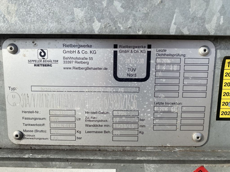 IBC Rietberg 1000 liter IBC Dieseltank Gegalvaniseerd - Lagringstank: bild 3 IBC Rietberg 1000 liter IBC Dieseltank Gegalvaniseerd - Lagringstank: bild 3